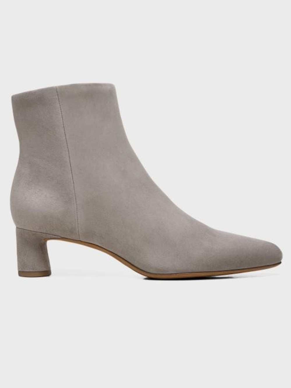 VINCE Hilda Taupe Gray Suede Ankle Boot 37 7